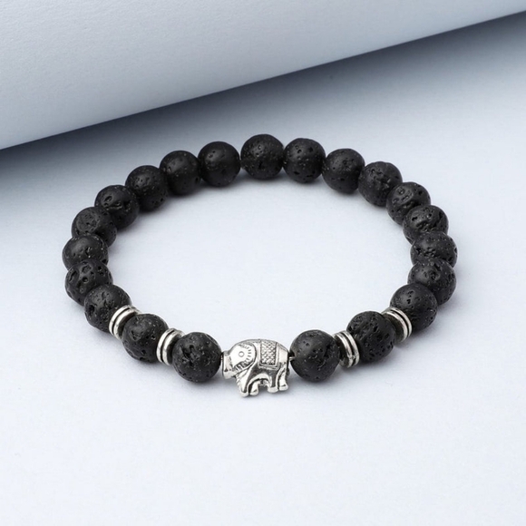 Elephant Diffuser lava rock Bracelet - Picture 4 of 4